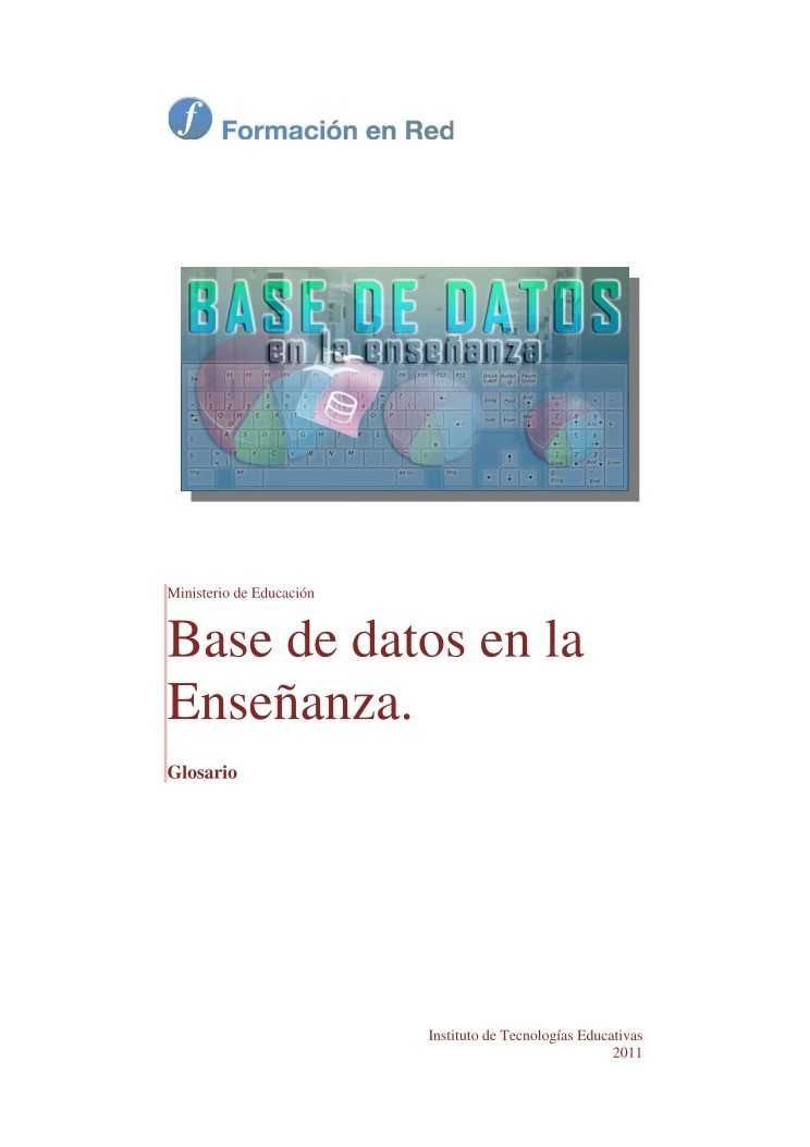 Imágen de pdf Glosario - Base de datos en la Enseñanza