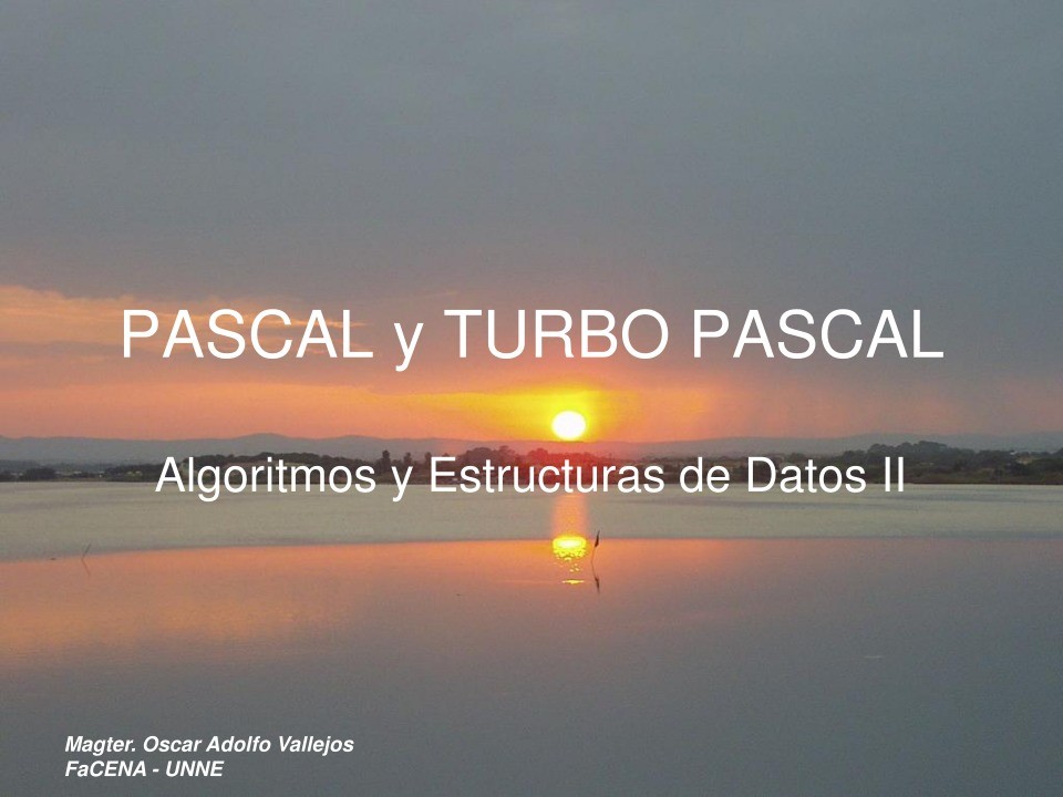 Imágen de pdf PASCAL y TURBO PASCAL - Algoritmos y Estructuras de Datos II