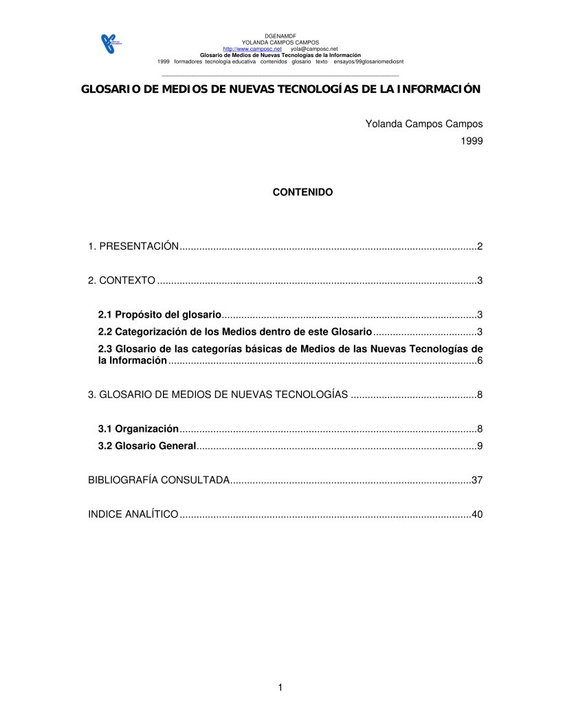 Imágen de pdf Glosario de Medios de Nuevas Tecnologías de la Información