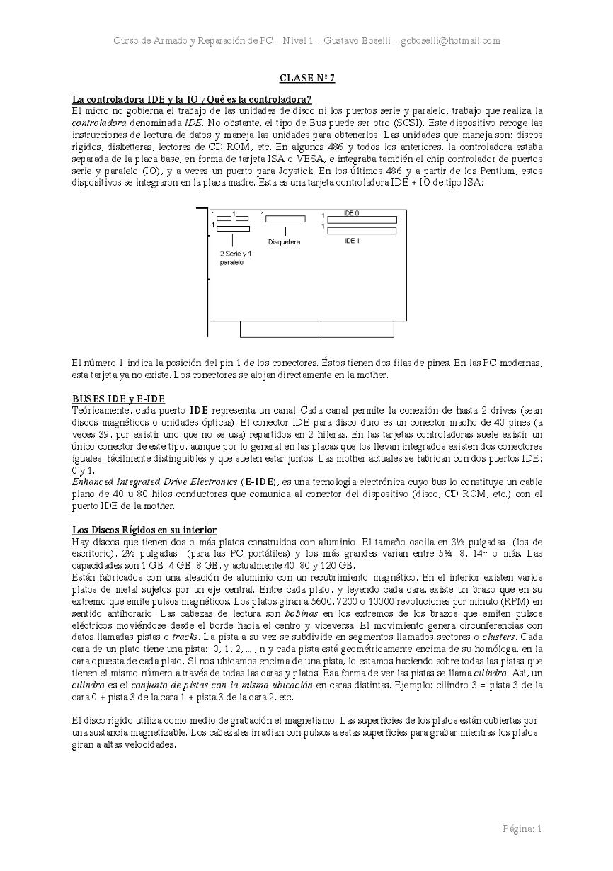 Imágen de pdf Clase 7 - Curso de Armado y Reparación de PC – Nivel 1