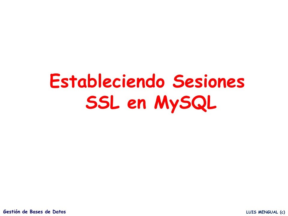 Imágen de pdf Estableciendo Sesiones SSL en MySQL