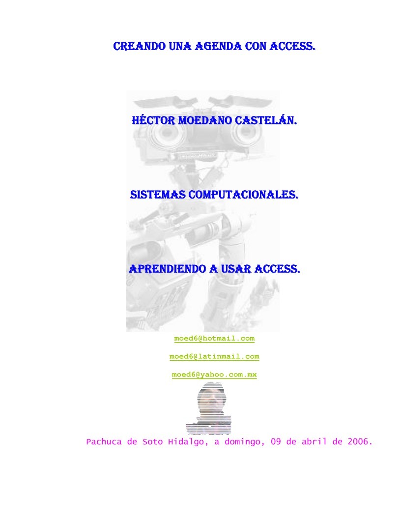 Imágen de pdf Creando una Agenda con Access