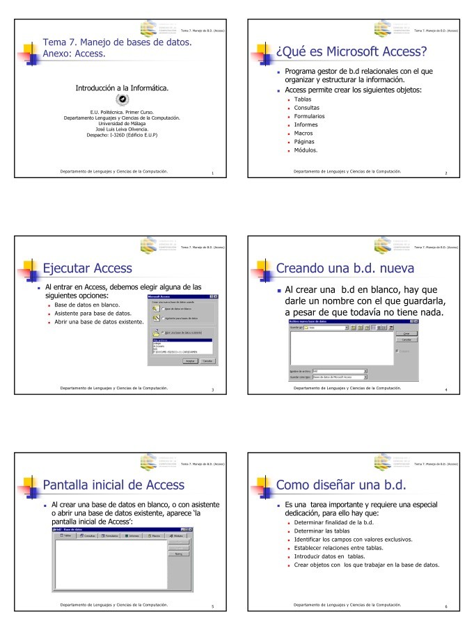 Imágen de pdf Tema 7. Manejo de B.D. (Access)