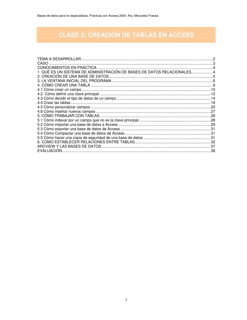 Imágen de pdf Clase 2: Creación de tablas en Access