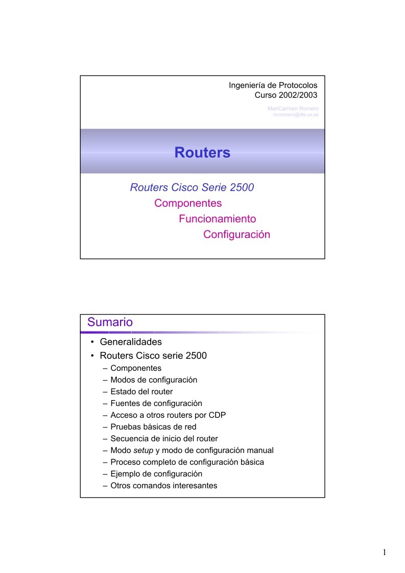 Imágen de pdf Routers Cisco Serie 2500