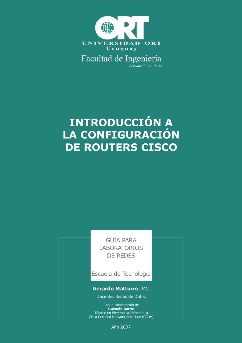 Imágen de pdf Introducción a la configuración de routers Cisco