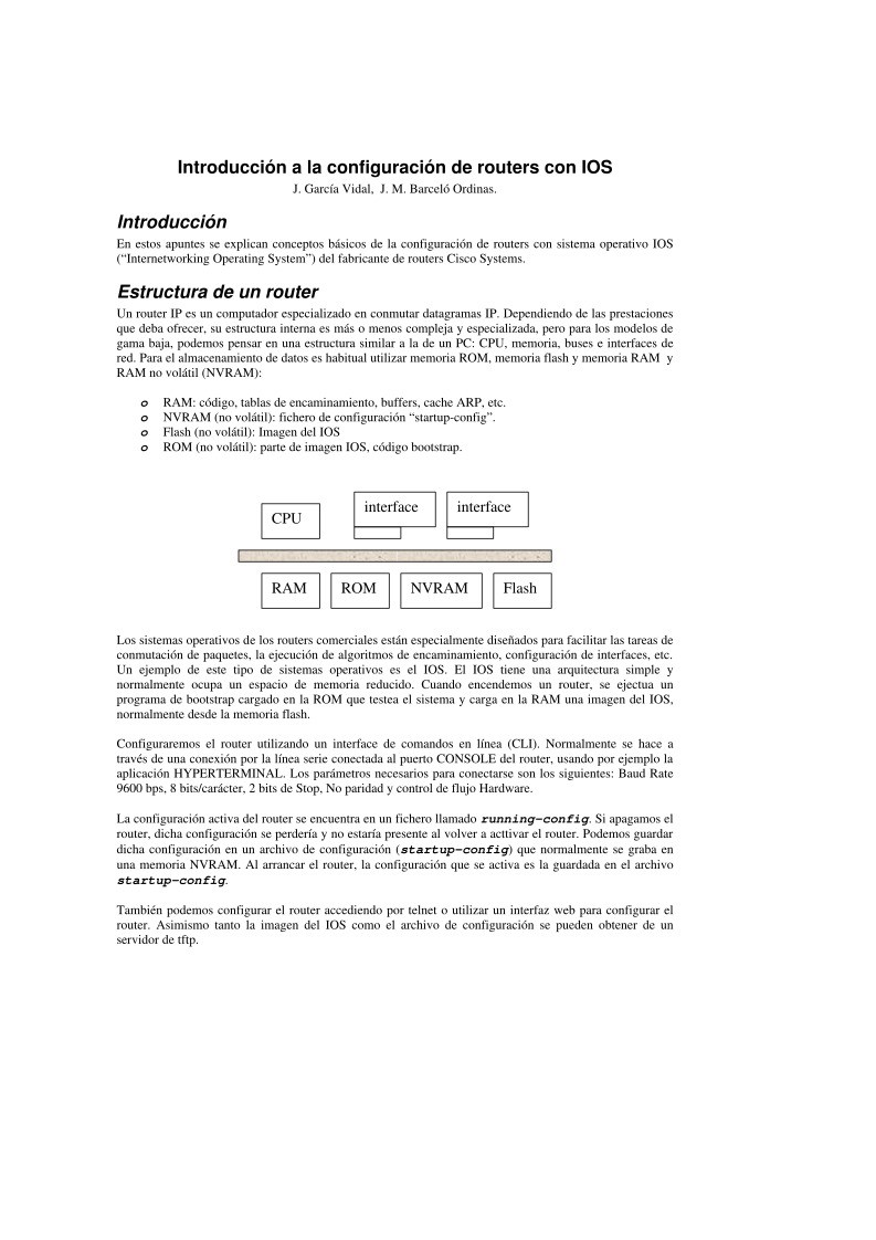 Imágen de pdf Introducción a la configuración de routers con IOS