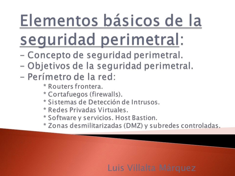 Imágen de pdf Elementos básicos de la seguridad perimetral