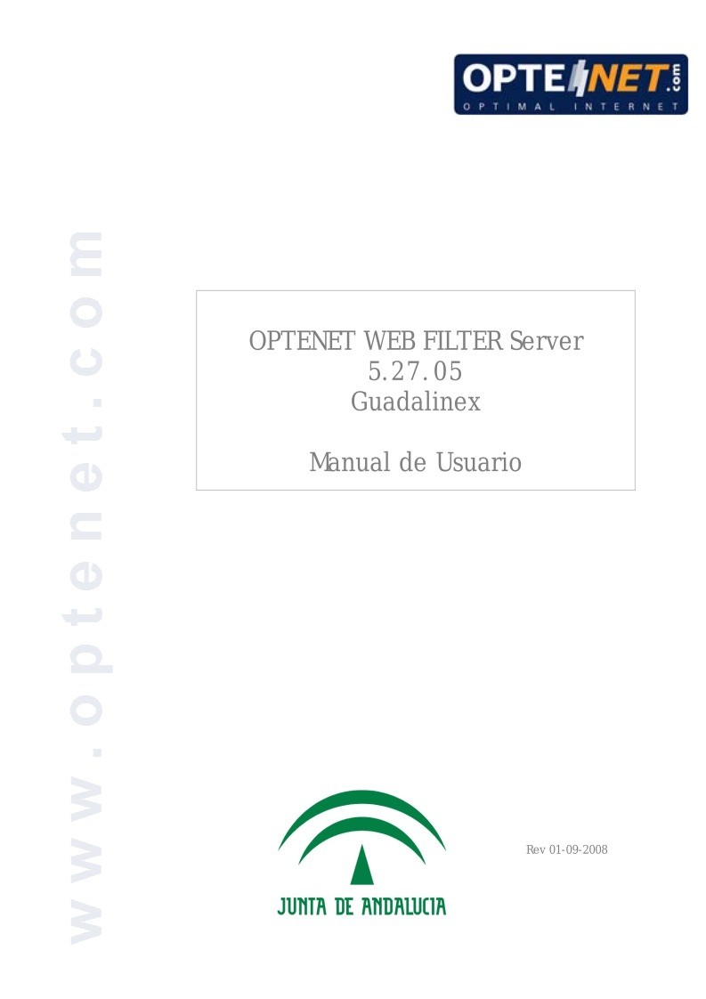 Imágen de pdf OPTENET WEB FILTER Server - Guadalinex