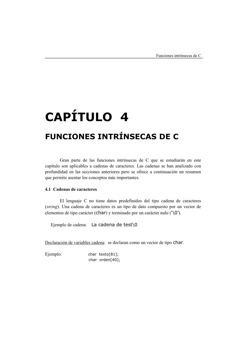 Imágen de pdf Funciones intrínsecas de C - Capítulo 4