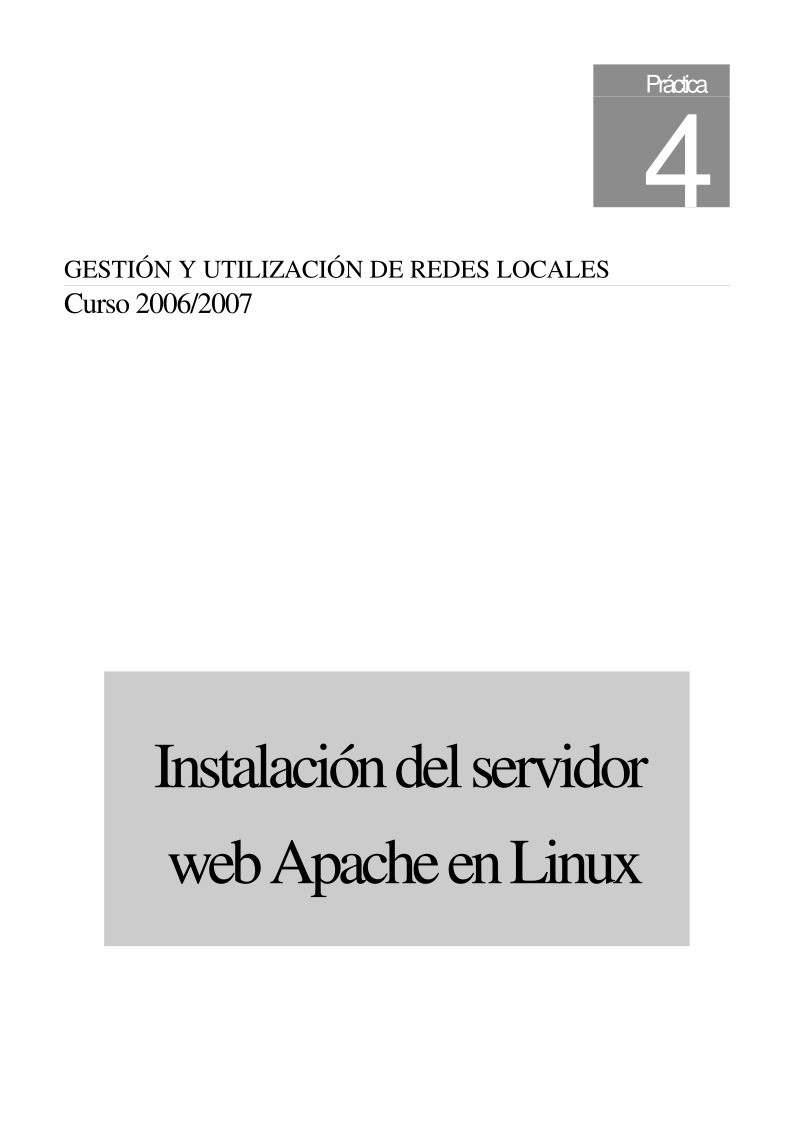 Imágen de pdf Instalación del servidor web Apache en Linux