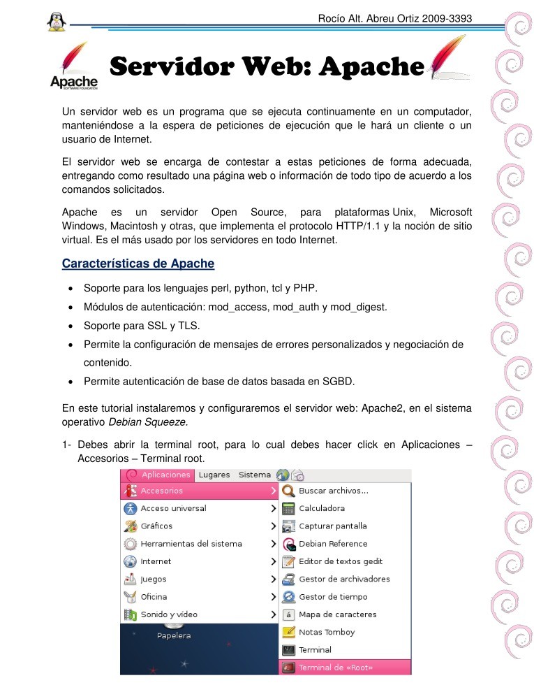 Imágen de pdf Servidor web Apache