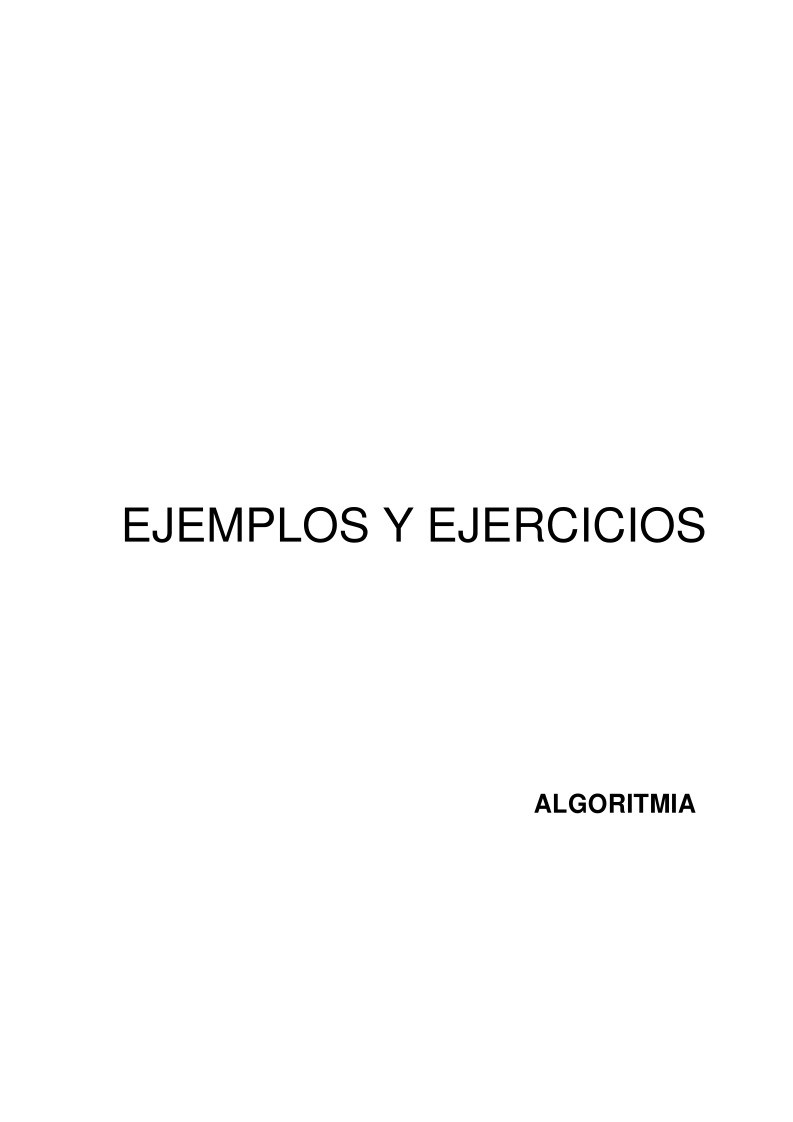 Imágen de pdf Algoritmia - Ejemplos y Ejercicios