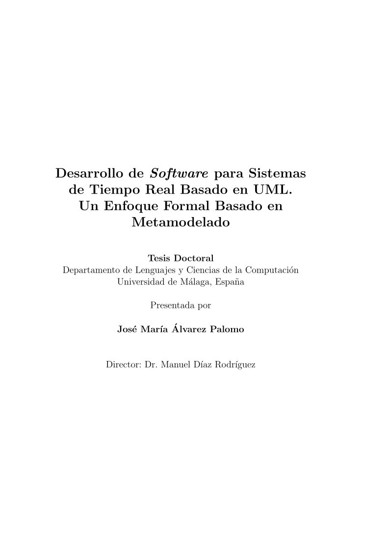 Imágen de pdf Desarrollo de Software para Sistemas de Tiempo Real Basado en UML