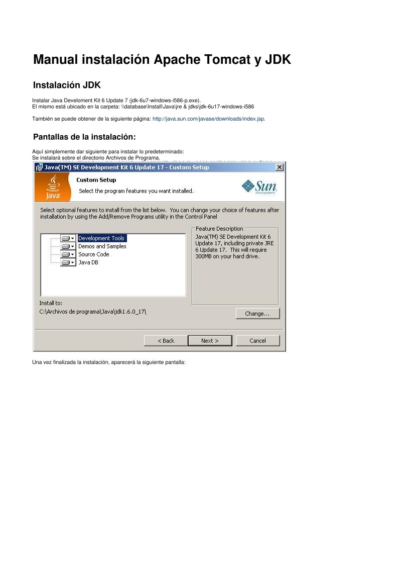 Imágen de pdf Manual Instalación Apache Tomcat y JDK