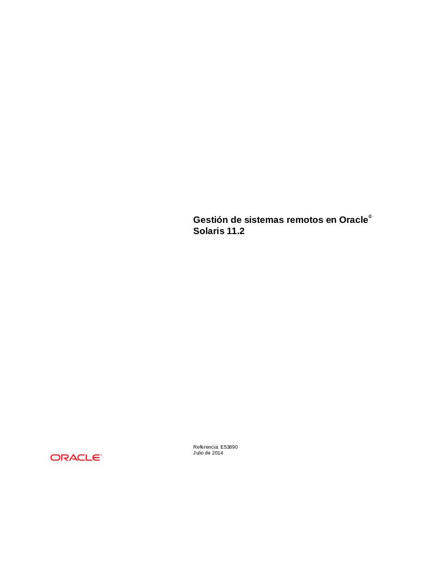 Imágen de pdf Gestión de sistemas remotos en Oracle Solaris 11.2