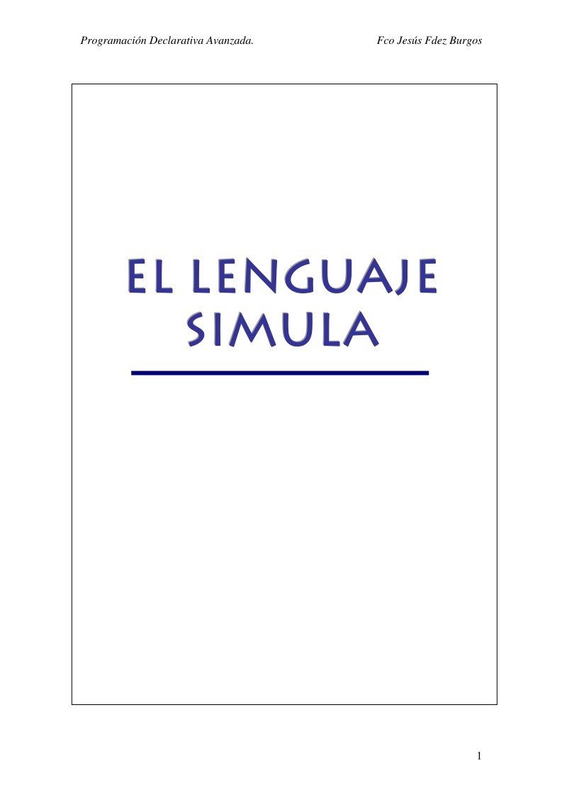 Imágen de pdf El lenguaje Simula