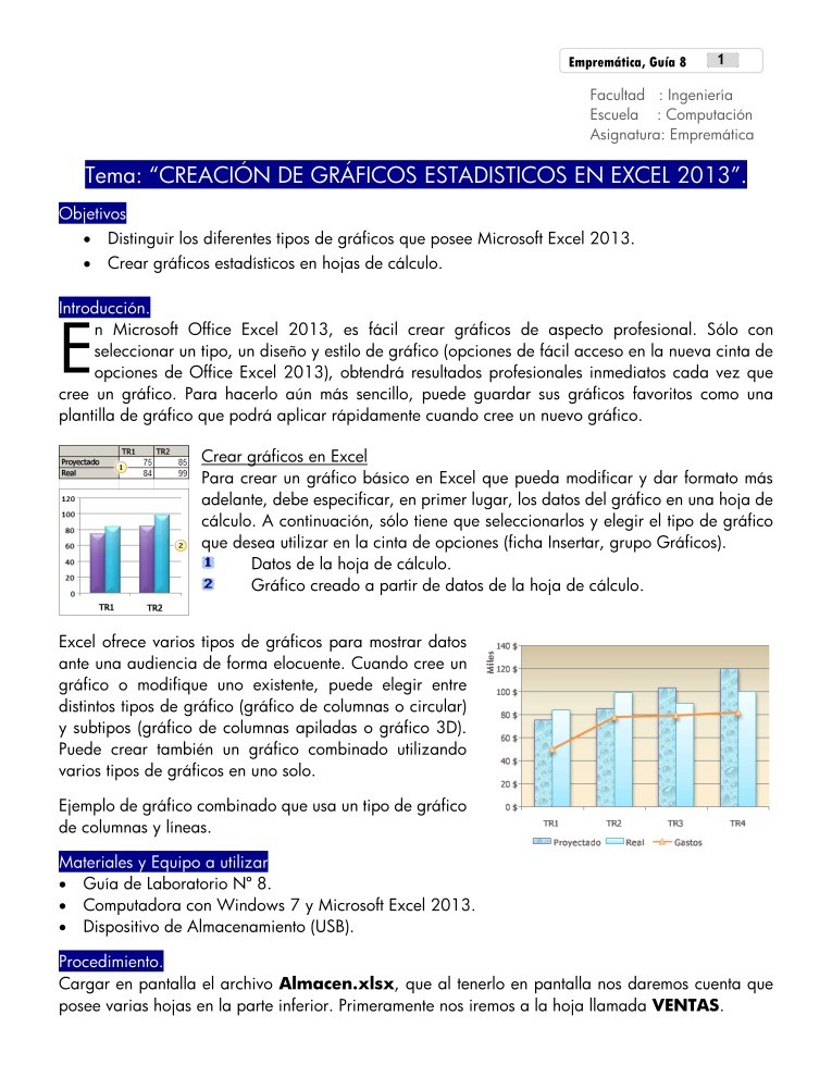 Imágen de pdf Creación de gráficos estadísticos en Excel 2013