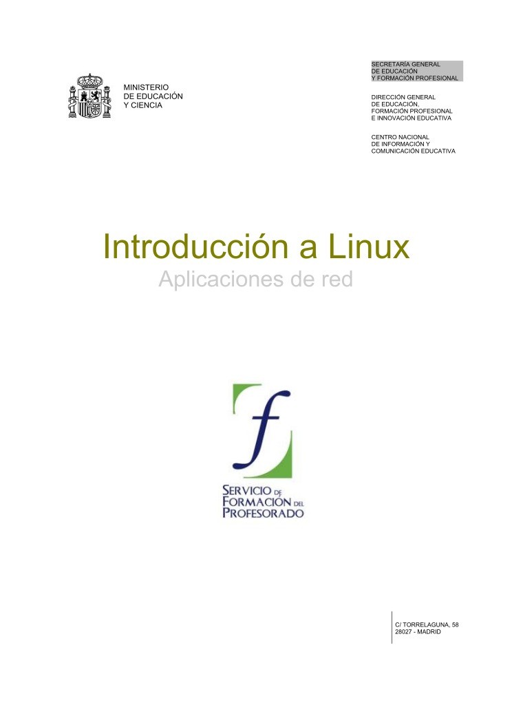 Imágen de pdf Introducción a Linux - Aplicaciones de red
