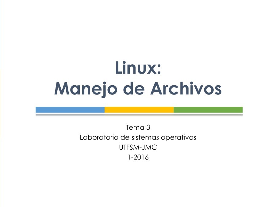 Imágen de pdf Tema 3 Linux: Manejo de archivos