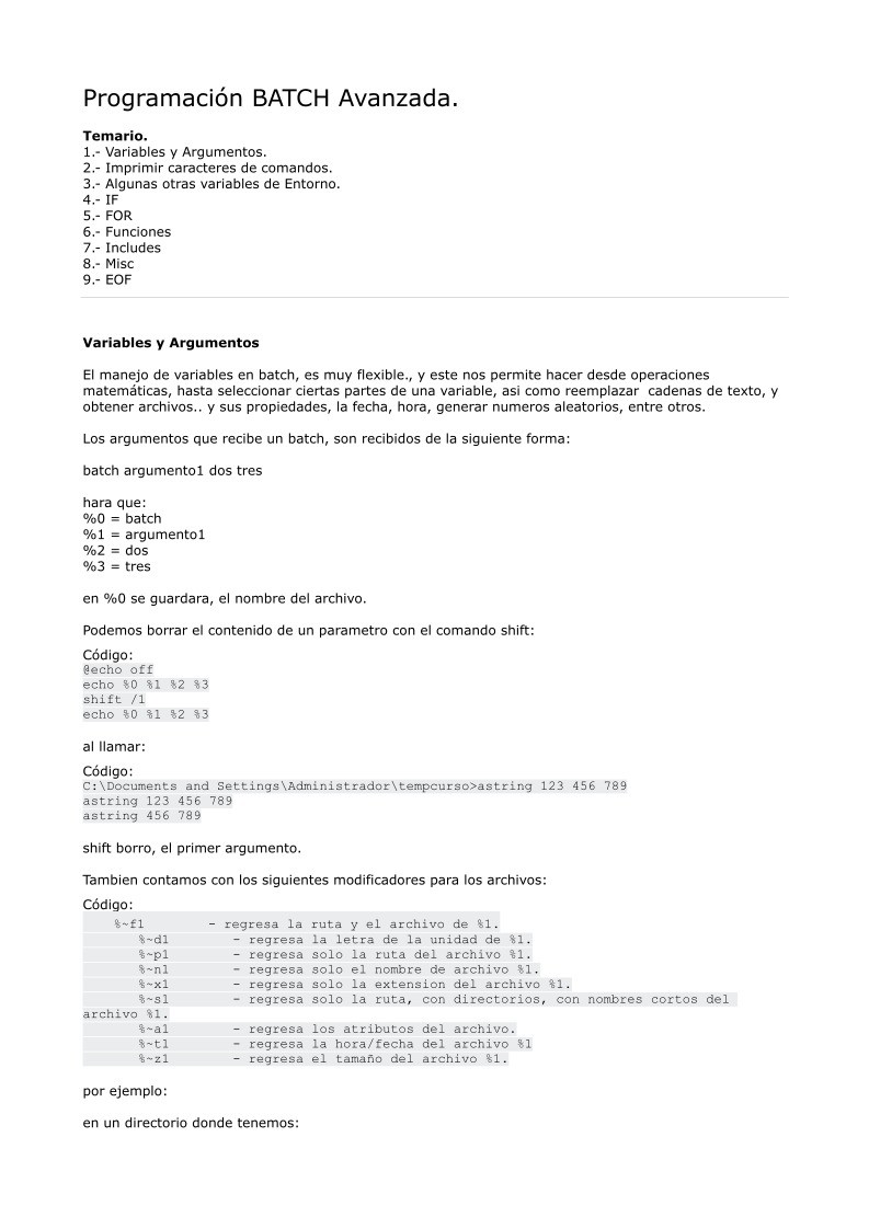 Imágen de pdf Programación BATCH Avanzada