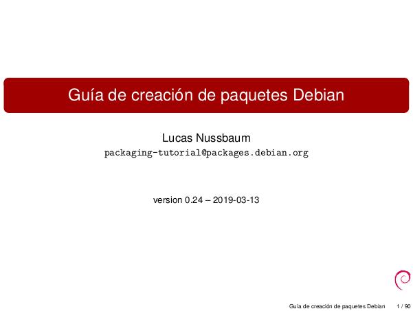 Imágen de pdf Guía de creación de paquetes Debian