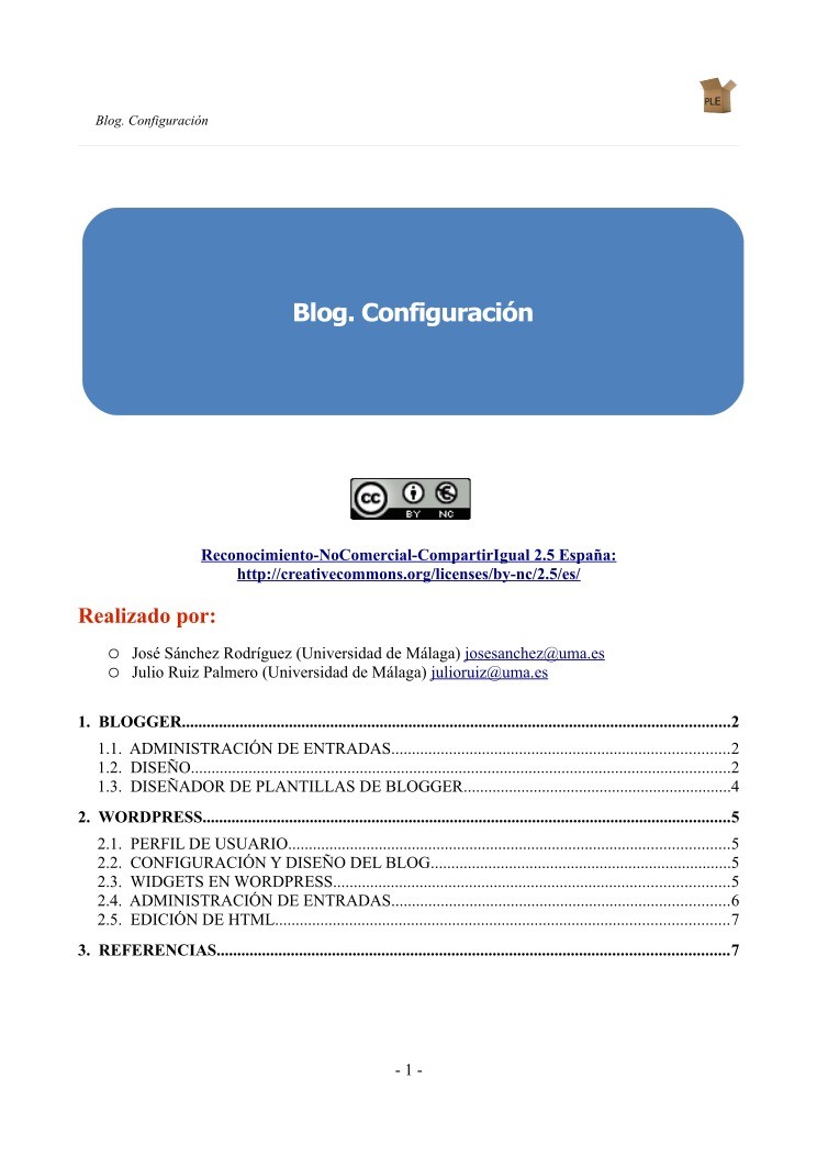 Imágen de pdf Blog. Configuración