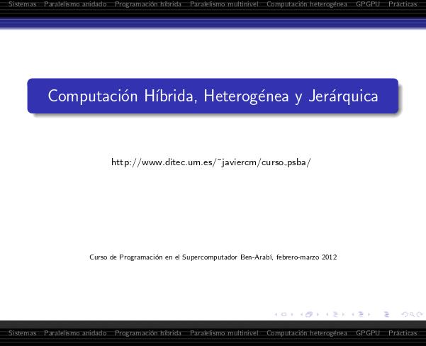 Imágen de pdf Computación Híbrida, Heterogénea y Jerárquica