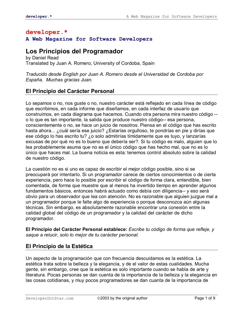 Imágen de pdf Los principios del programador