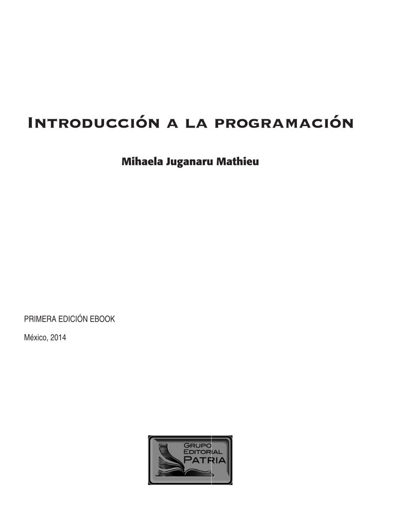 Imágen de pdf Introducción a la programación