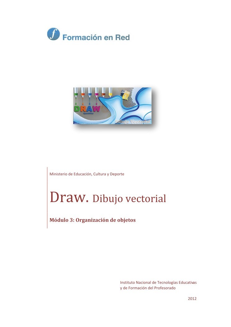 Imágen de pdf Módulo 3: Organización de objetos - Draw. Open Office