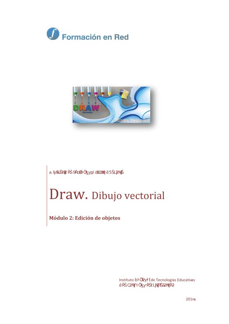 Imágen de pdf Módulo 2: Edición de objetos - Draw. Open Office