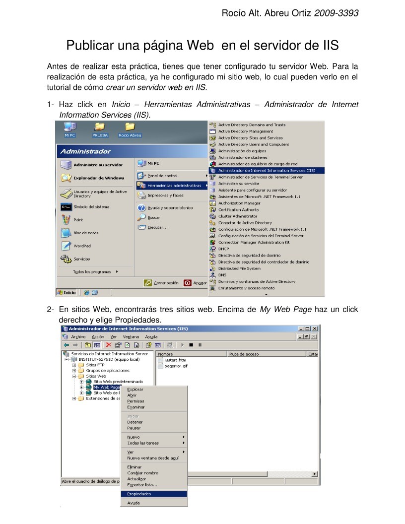 Imágen de pdf Publicar una página Web en el servidor de IIS
