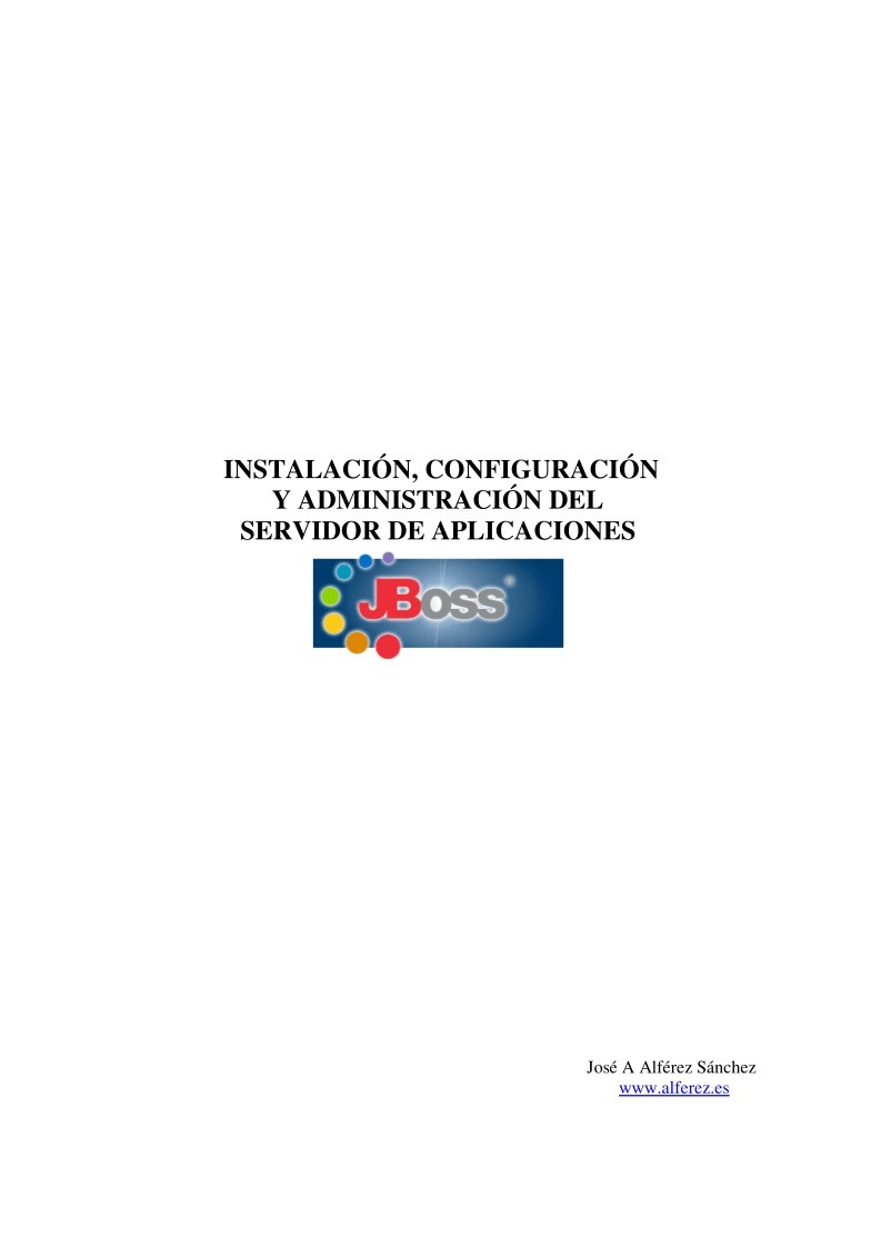 Imágen de pdf Jboss - Instalación, configuración y administración del servidor de aplicaciones