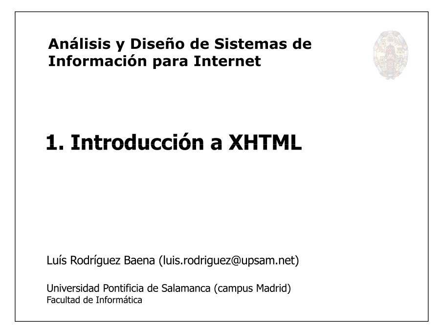 Imágen de pdf 1. Introducción a XHTML