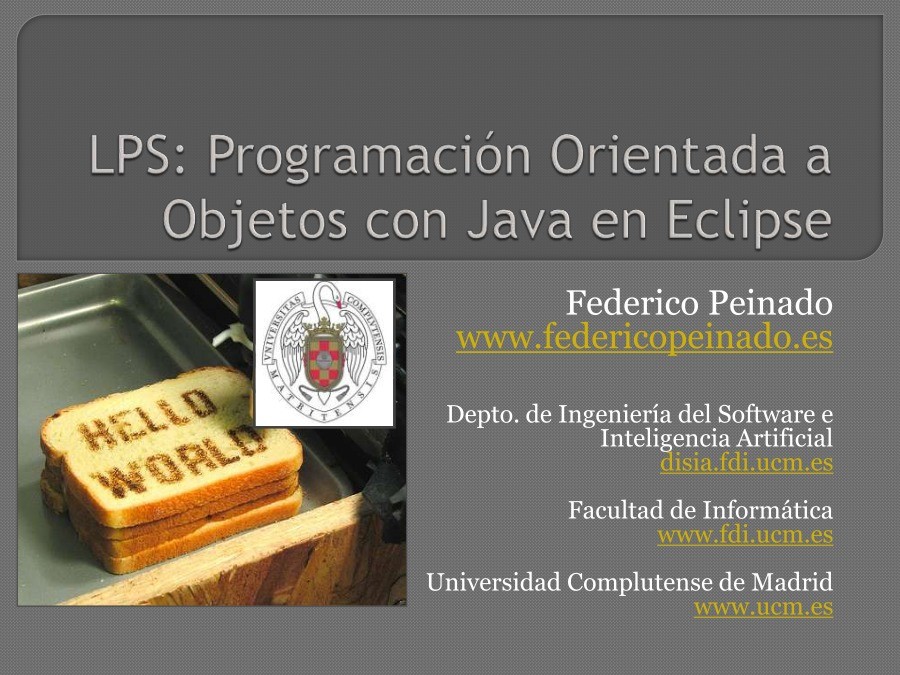 Imágen de pdf LPS: Programación Orientada a Objetos con Java en Eclipse