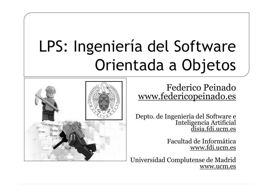 Imágen de pdf LPS: Ingeniería del Software Orientada a Objetos