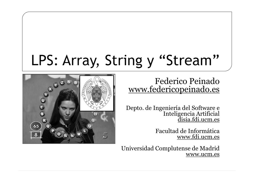 Imágen de pdf LPS: Array, String y Stream