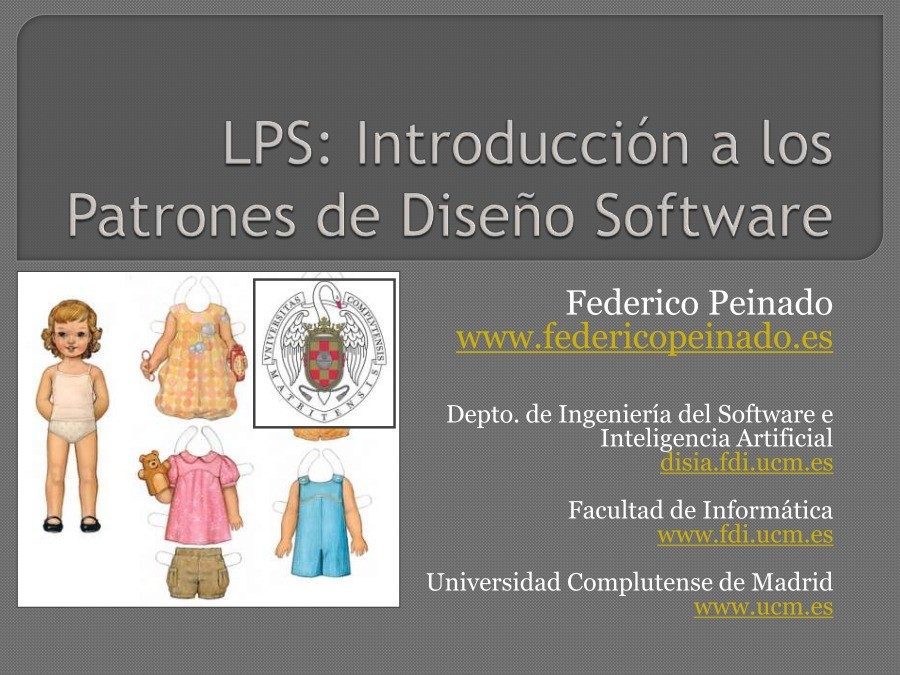 Imágen de pdf LPS: Introducción a los Patrones de Diseño Software