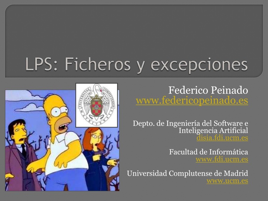 Imágen de pdf LPS: Ficheros y Excepciones