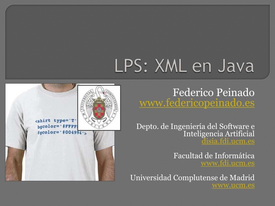 Imágen de pdf LPS: XML en Java
