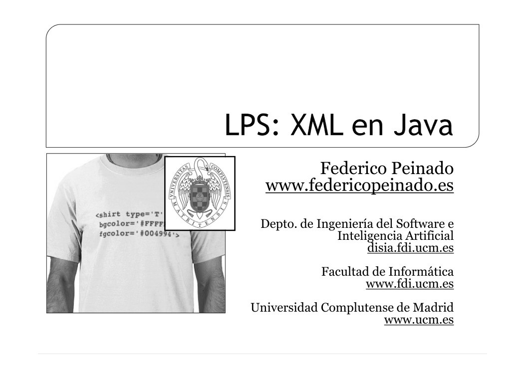 Imágen de pdf LPS: XML en Java