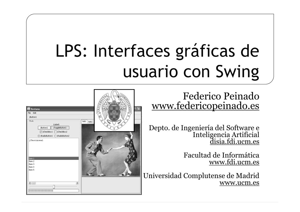 Imágen de pdf LPS: Interfaces gráficas de usuario con Swing