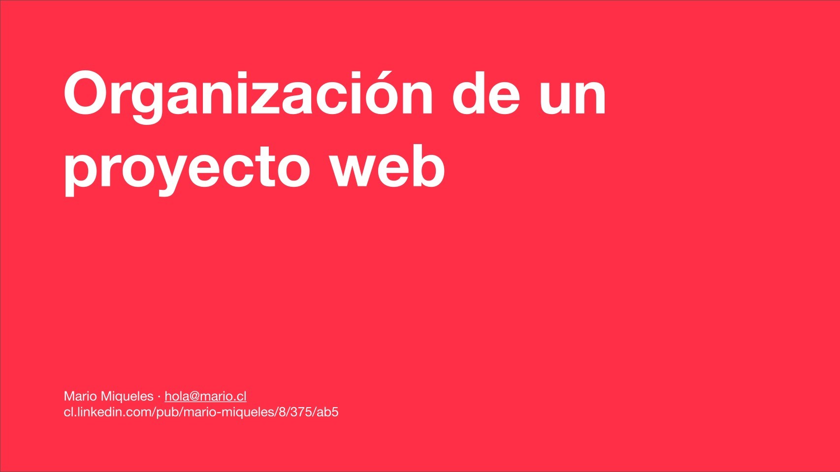 Imágen de pdf Organización de un proyecto web