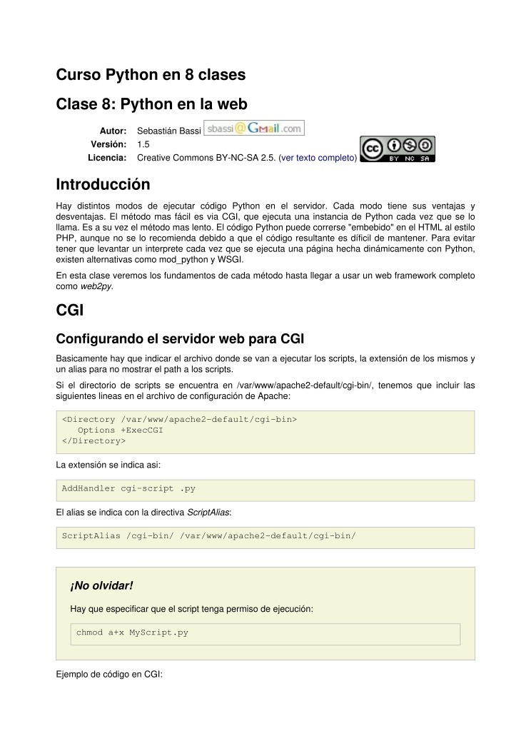 Imágen de pdf Clase 8: Python en la web - Curso Python en 8 clases
