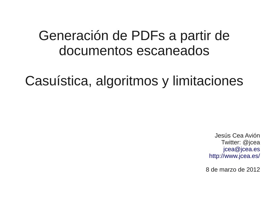 Imágen de pdf Generación de PDFs a partir de documentos escaneados