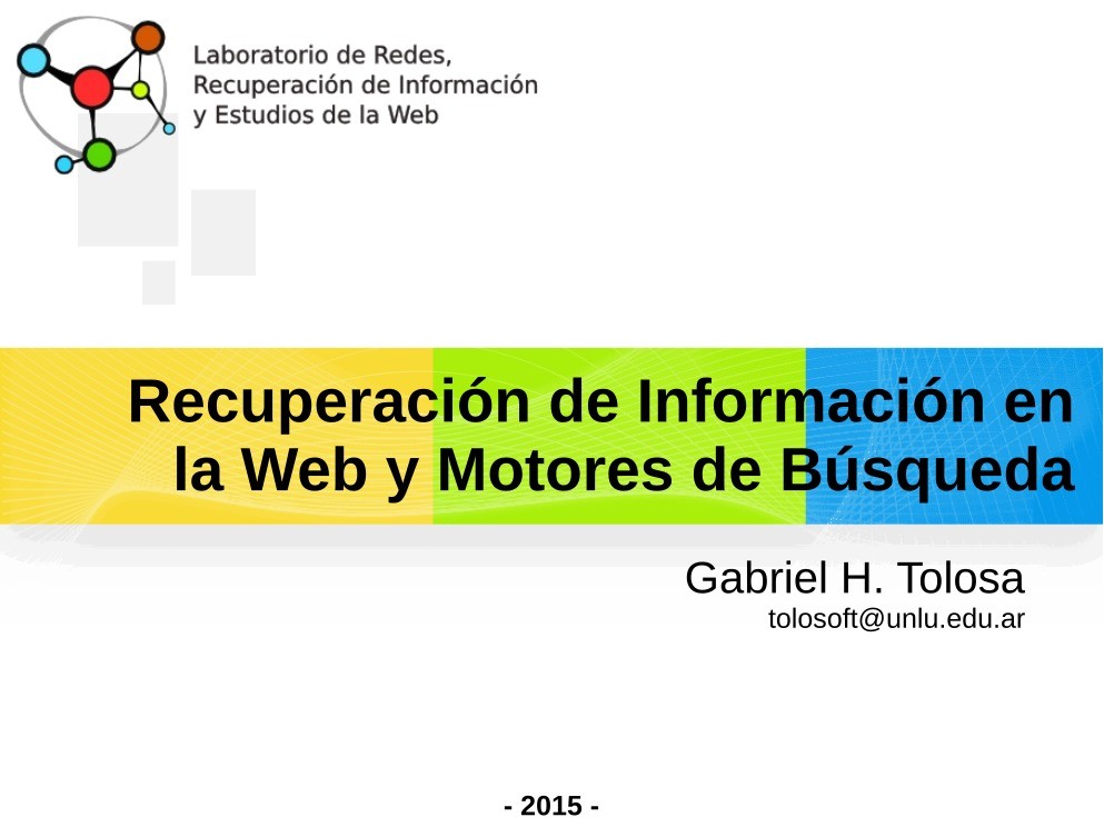 Imágen de pdf Recuperación de Información en la Web y Motores de Búsqueda