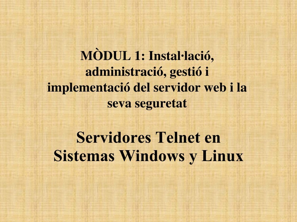 Imágen de pdf Servidores Telnet en Sistemas Windows y Linux