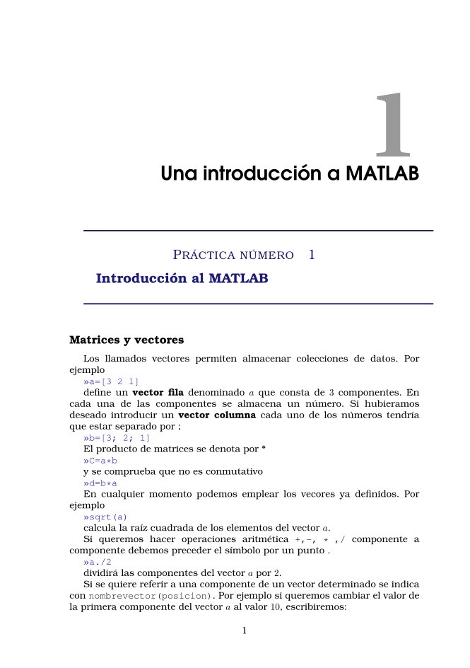 Imágen de pdf Una introducción a MATLAB