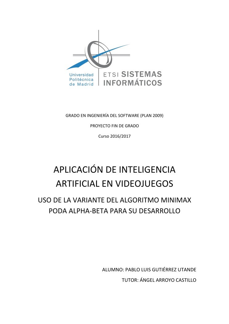 Imágen de pdf Aplicación de inteligencia artificial en videojuegos